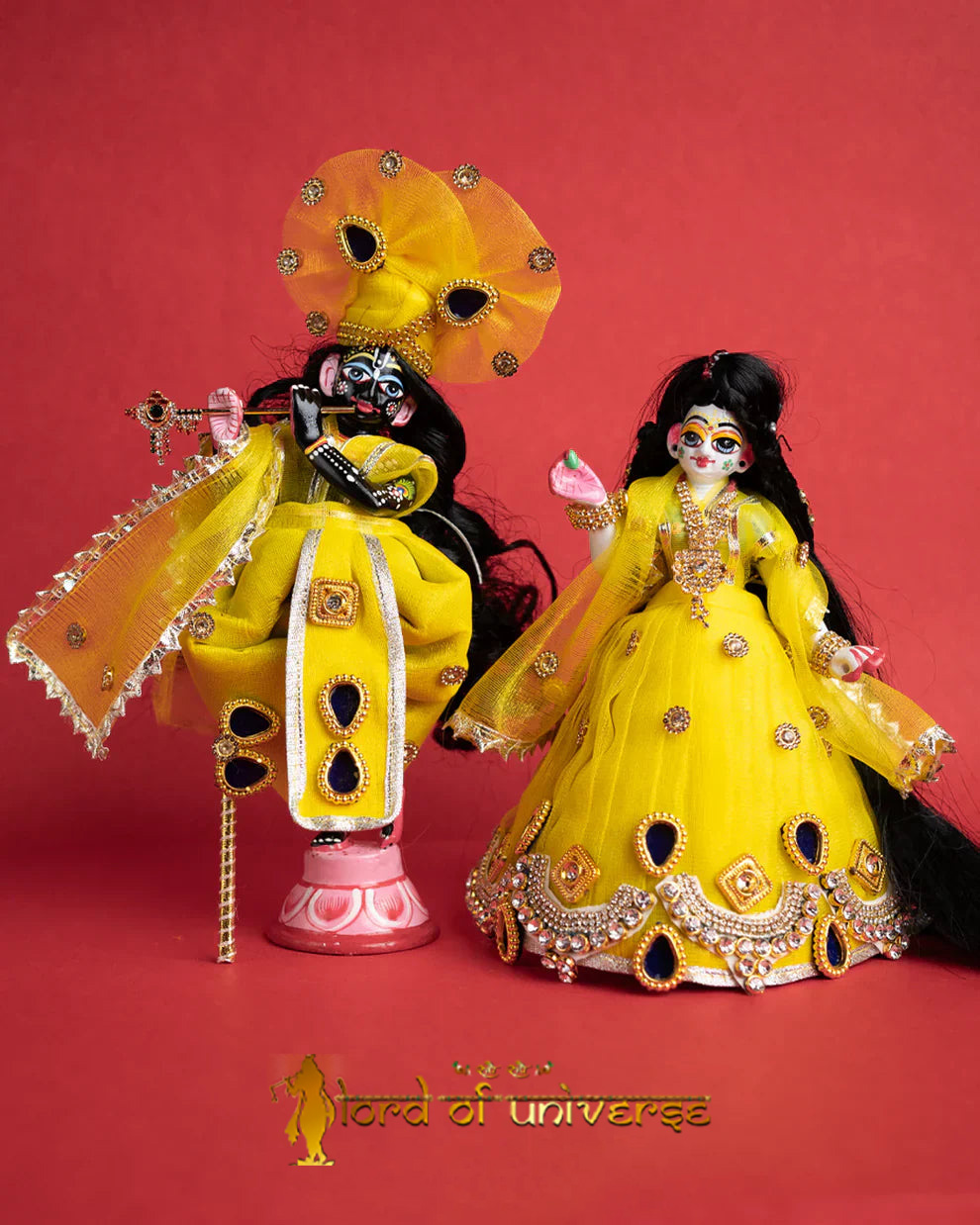 Adorn Your Deities with Exquisite Radha Krishna Dresses from Krishnam Poshak - Krishnam Poshak