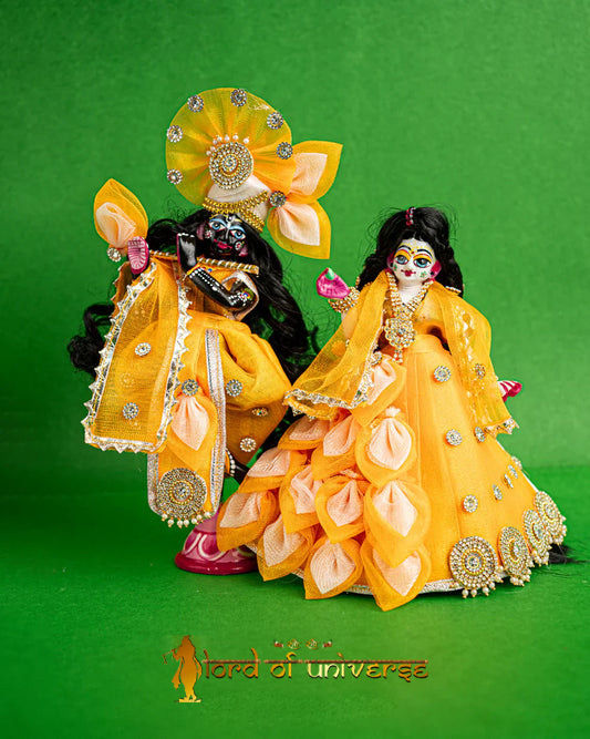 Grace Your Deities with Stunning Radha Krishna Poshak from Lord of Universe - Lord of Universe