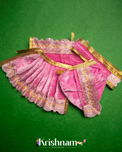 Soft Velvet Dress for Radha Krishna (Dress Only) (Different Colors) (Pagdi Not Included) - Krishnam Poshak