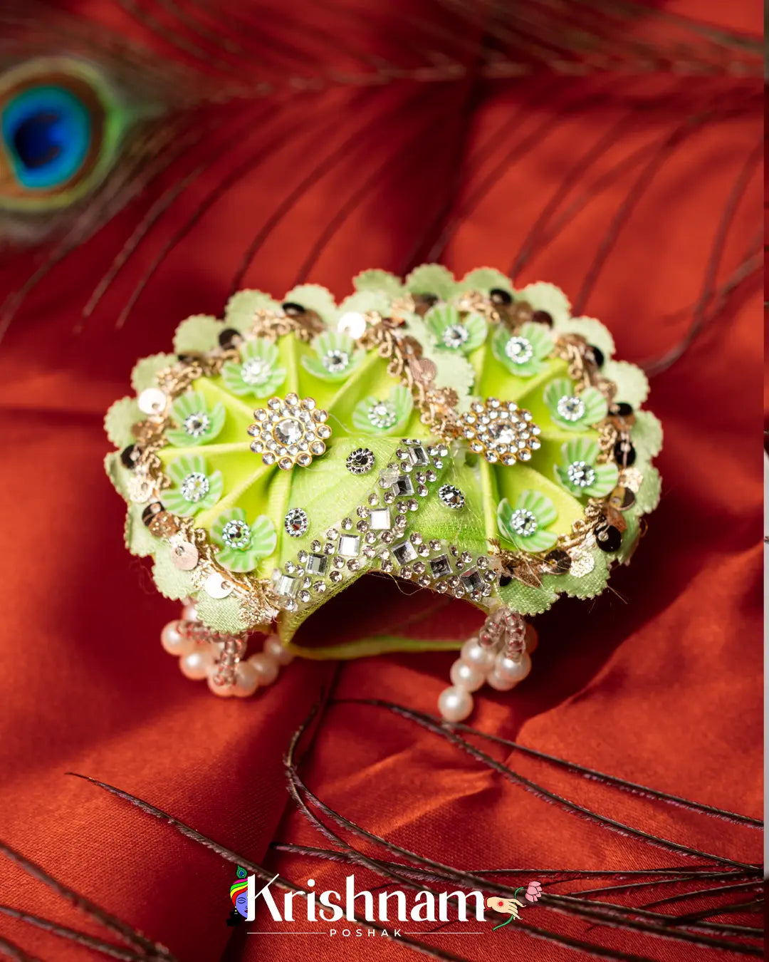 Heavy Work Pagdi For Shri Krishna & Laddu Gopal Ji - Lord of Universe