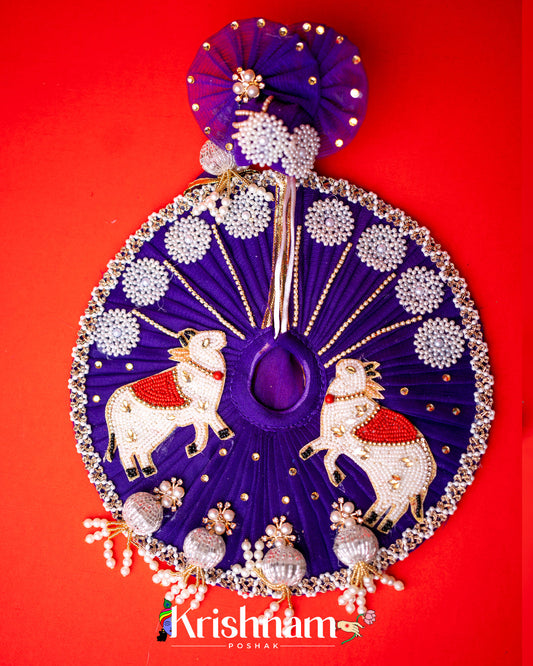 Purple Cow Heavy dress for laddu gopal ji Krishnam Poshak