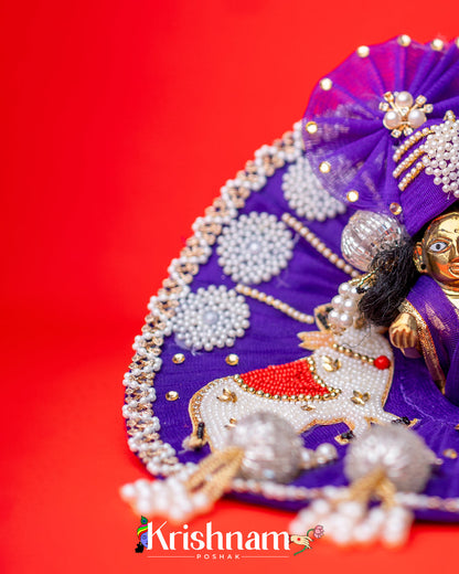 Purple Cow Heavy dress for laddu gopal ji Krishnam Poshak