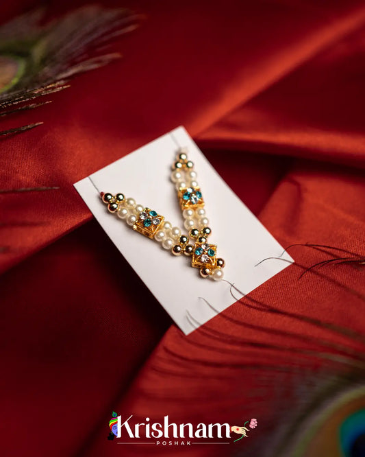 Moti Mala with Kundan for Shri Krishna, Radha & Laddu Gopal Ji (2-5 Size) - Lord of Universe