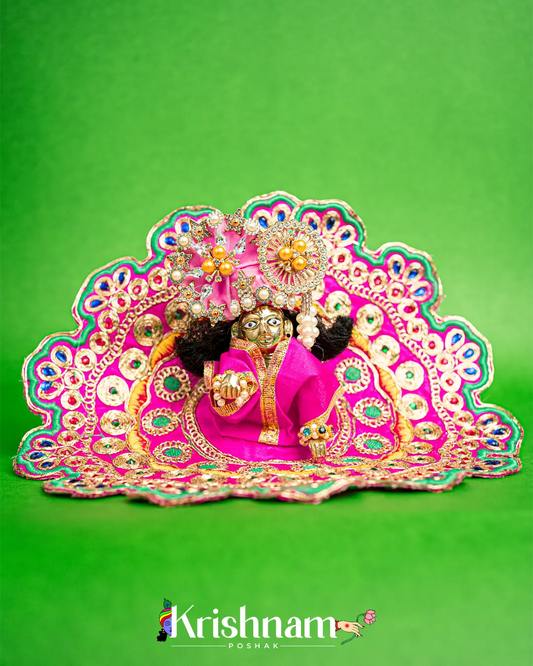 Pink Dress for Laddu Gopal (Pagdi Not Included) Lord of Universe