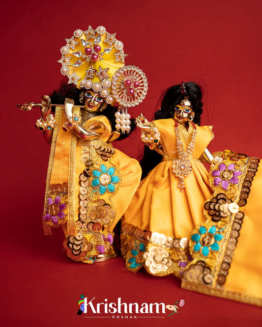 Embroidery Dress for Radha Krishna (Dress Only) (Pagdi Not Included) - Lord of Universe