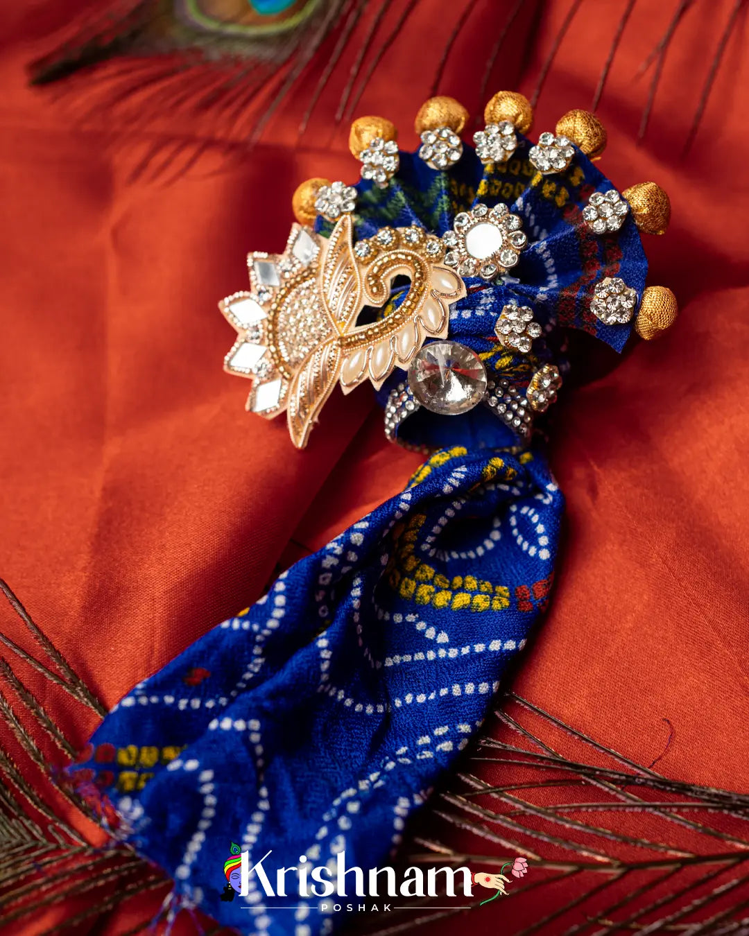 Handmade Authentic Pagdi For Shri Krishna & Laddu Gopal Ji - Lord of Universe