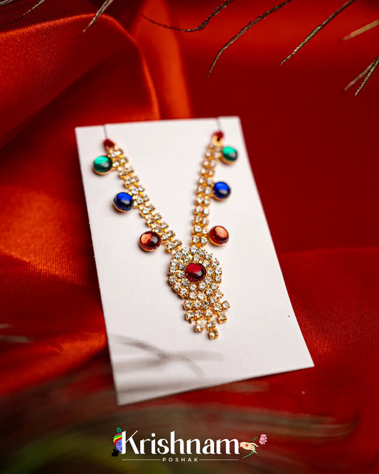 Kundan Heavy Mala for Shri Krishna, Radha & Laddu Gopal Ji (Size 3to5) - Lord of Universe