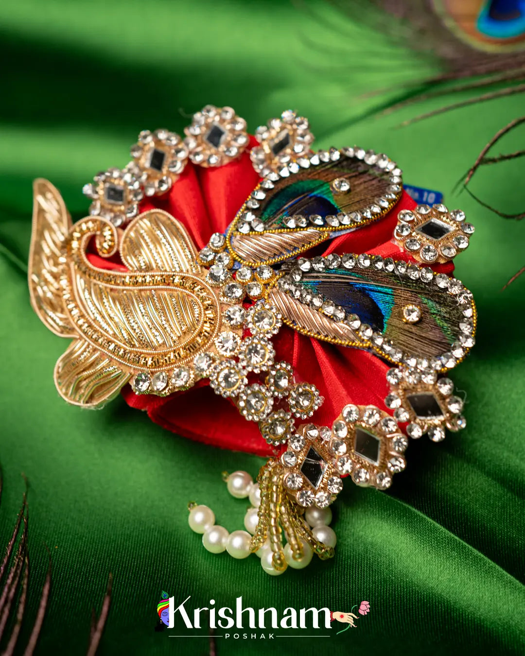 Handmade Heavy Pagdi For Shri Krishna & Laddu Gopal Ji - Lord of Universe