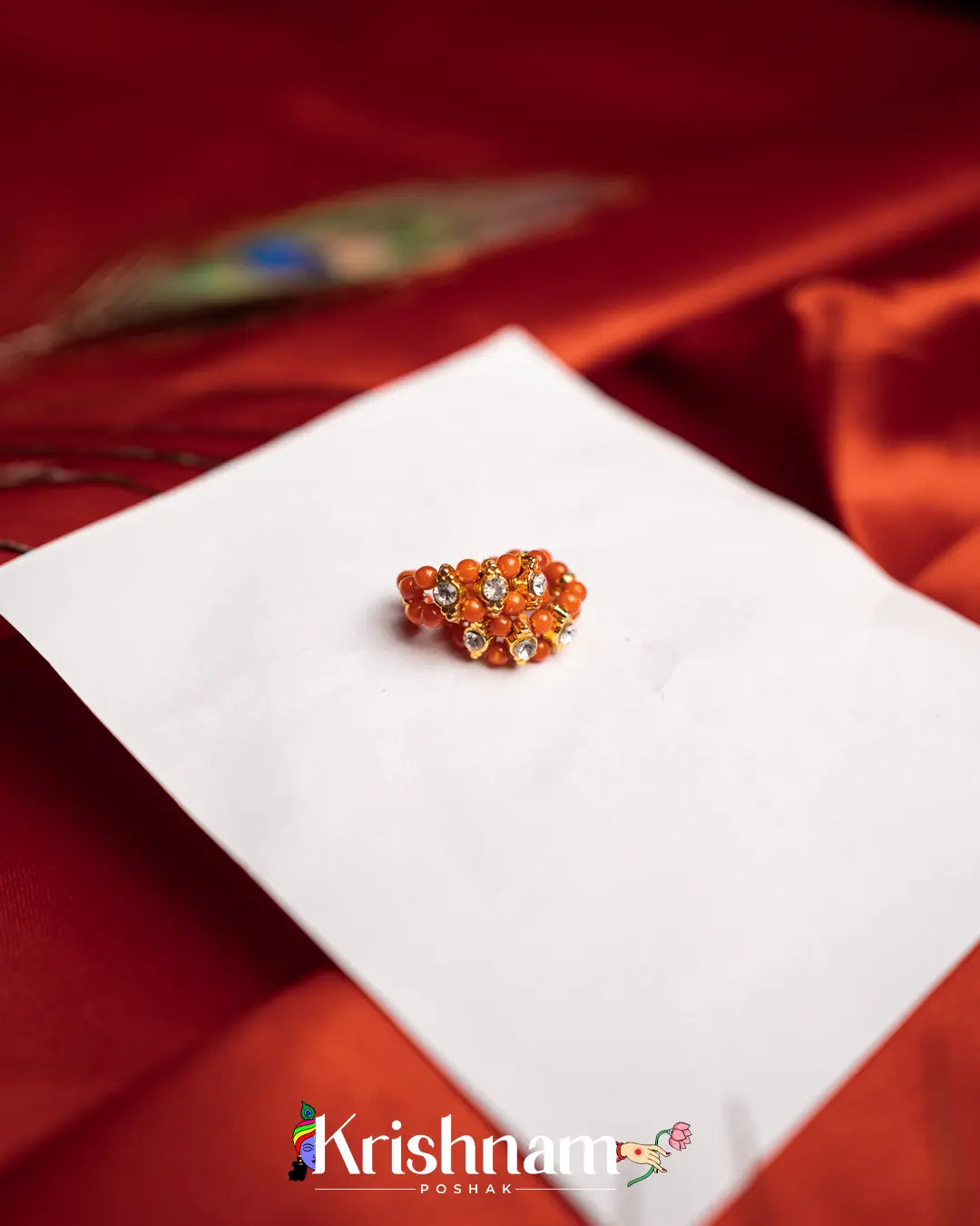 Moti Kangan for Shree Radha ,Shree Krishna & Laddu Gopal Ji (Fits to Size 0to5) (1 Set) - Krishnam Poshak