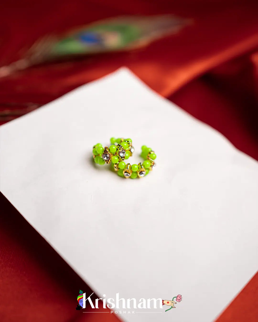 Moti Kangan for Shree Radha ,Shree Krishna & Laddu Gopal Ji (Fits to Size 0to5) (1 Set) - Krishnam Poshak