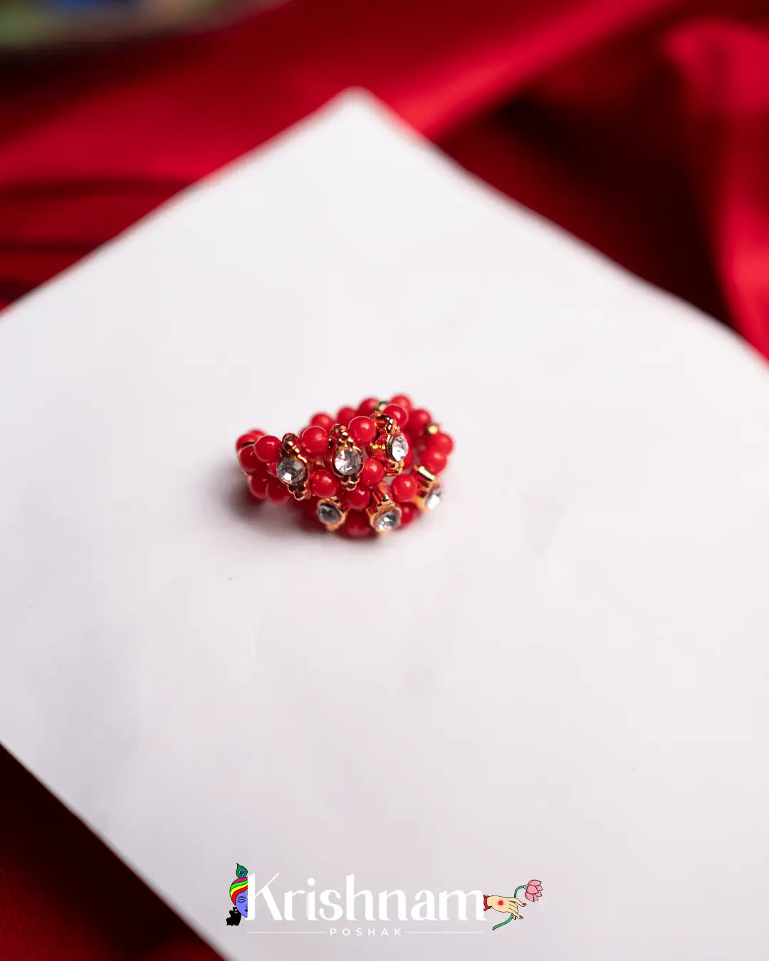 Moti Kangan for Shree Radha ,Shree Krishna & Laddu Gopal Ji (Fits to Size 0to5) (1 Set) - Krishnam Poshak