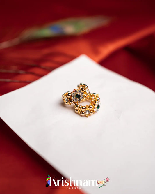 Kundan Kangan for Shree Radha ,Shree Krishna & Laddu Gopal Ji (Fits to Size 0to5) (1 Set) - Krishnam Poshak