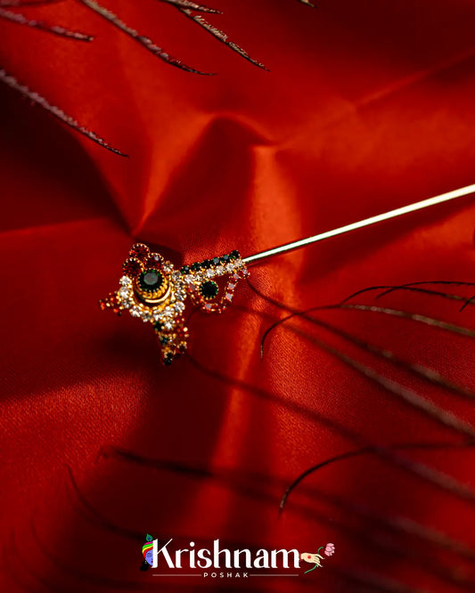 Kundan Elegant Bansuri for Shri Krishna & Laddu Gopal Ji (Size 0to3) - Lord of Universe