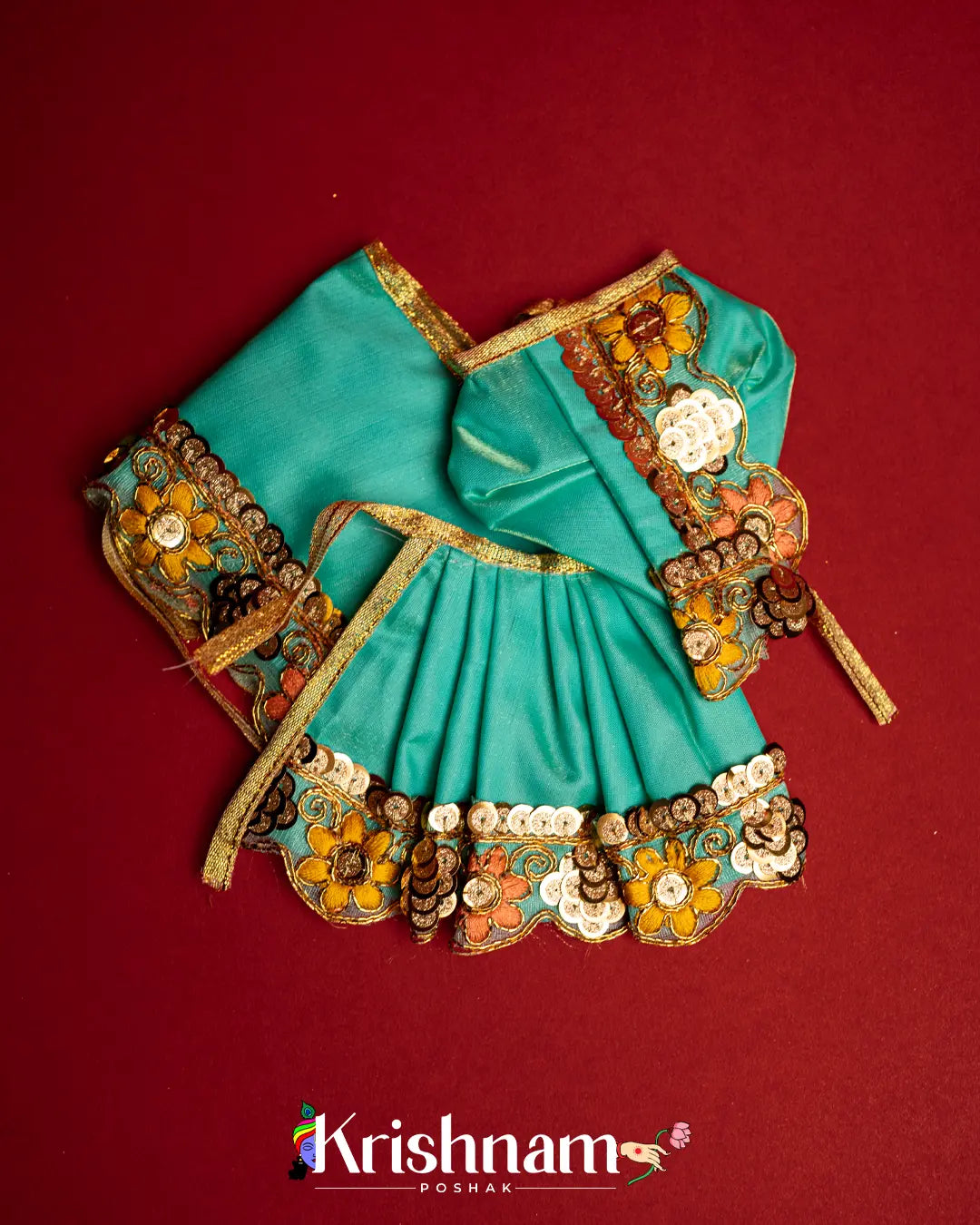 Embroidery Dress for Radha Krishna (Dress Only) (Pagdi Not Included) - Lord of Universe