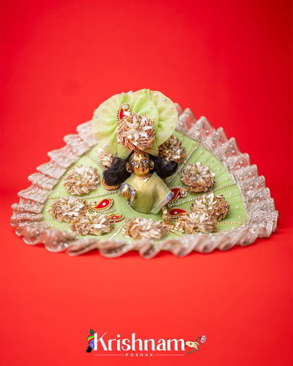 Pista Green Heavy dress for laddu gopal ji Krishnam Poshak