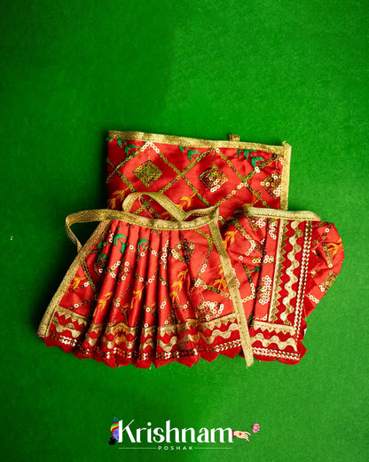 Regular Dress for Radha Krishna (Dress Only) (Pagdi Not Included) Krishnam Poshak