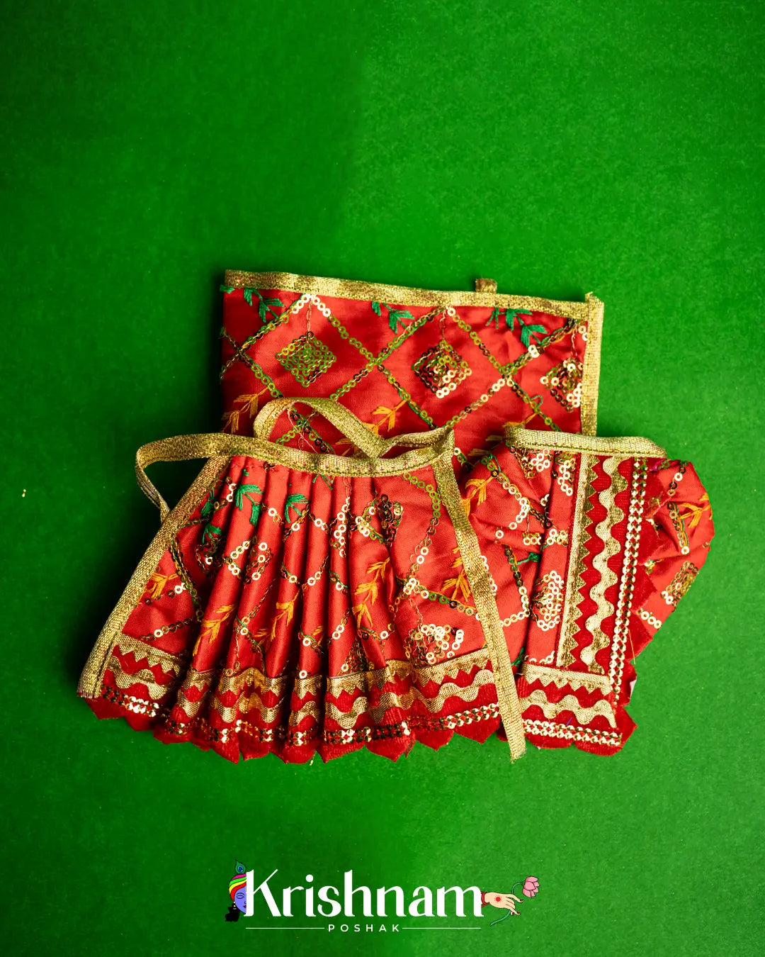 Regular Dress for Radha Krishna (Dress Only) (Pagdi Not Included) Krishnam Poshak