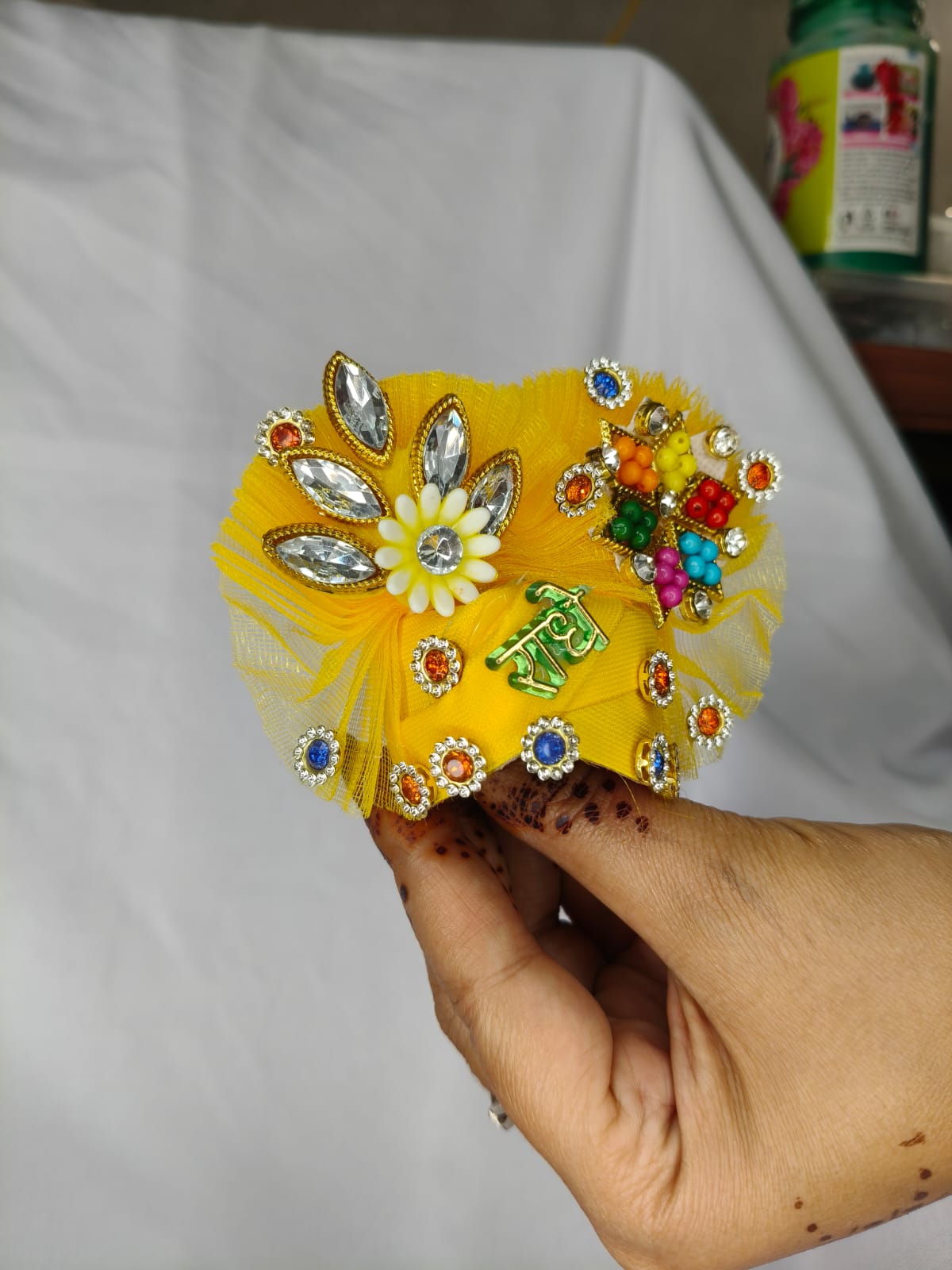 Multi feather dress for laddu gopal ji