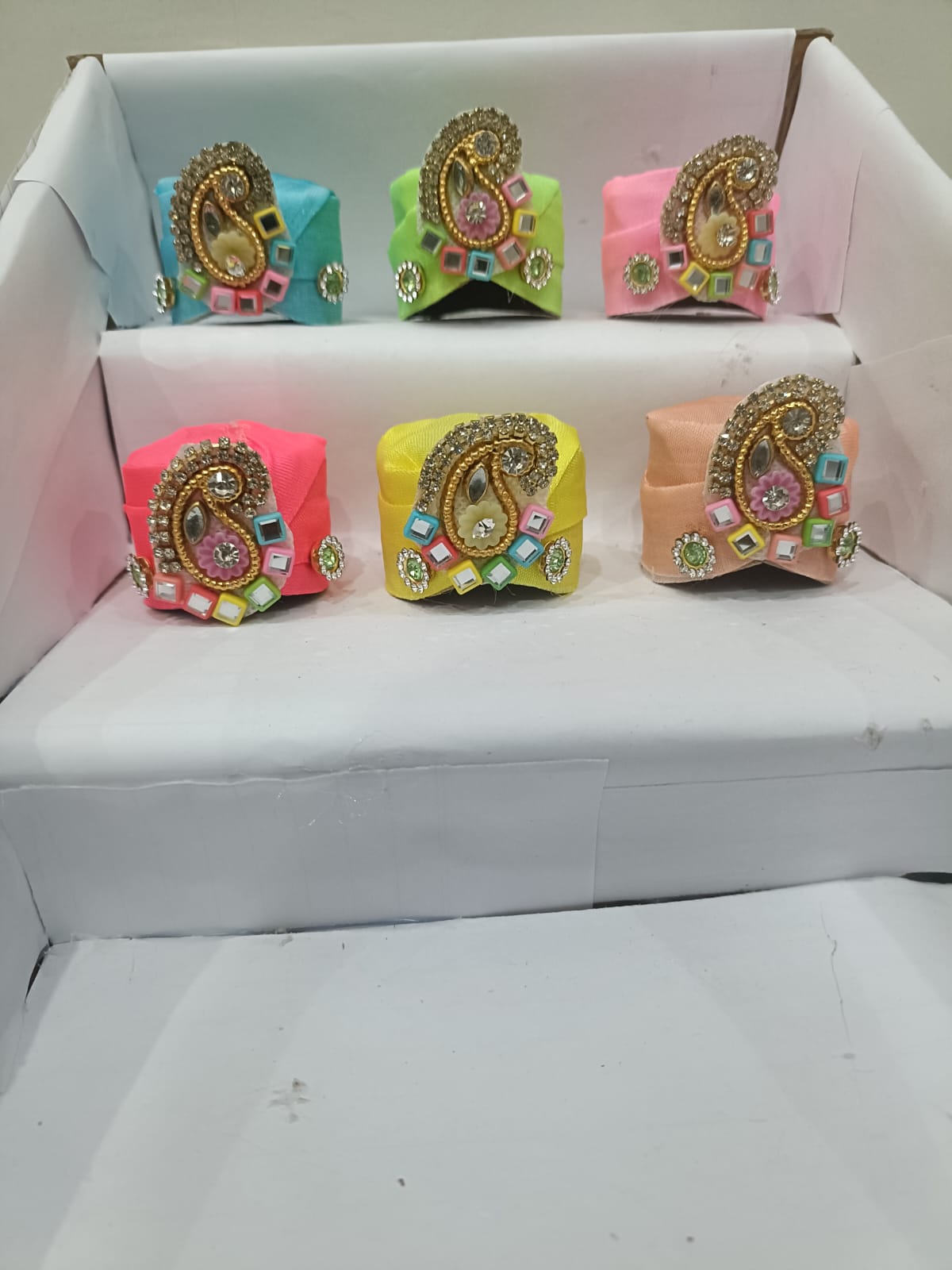 Purple leaf Heavy Dress for Laddu gopal ji with pagdi