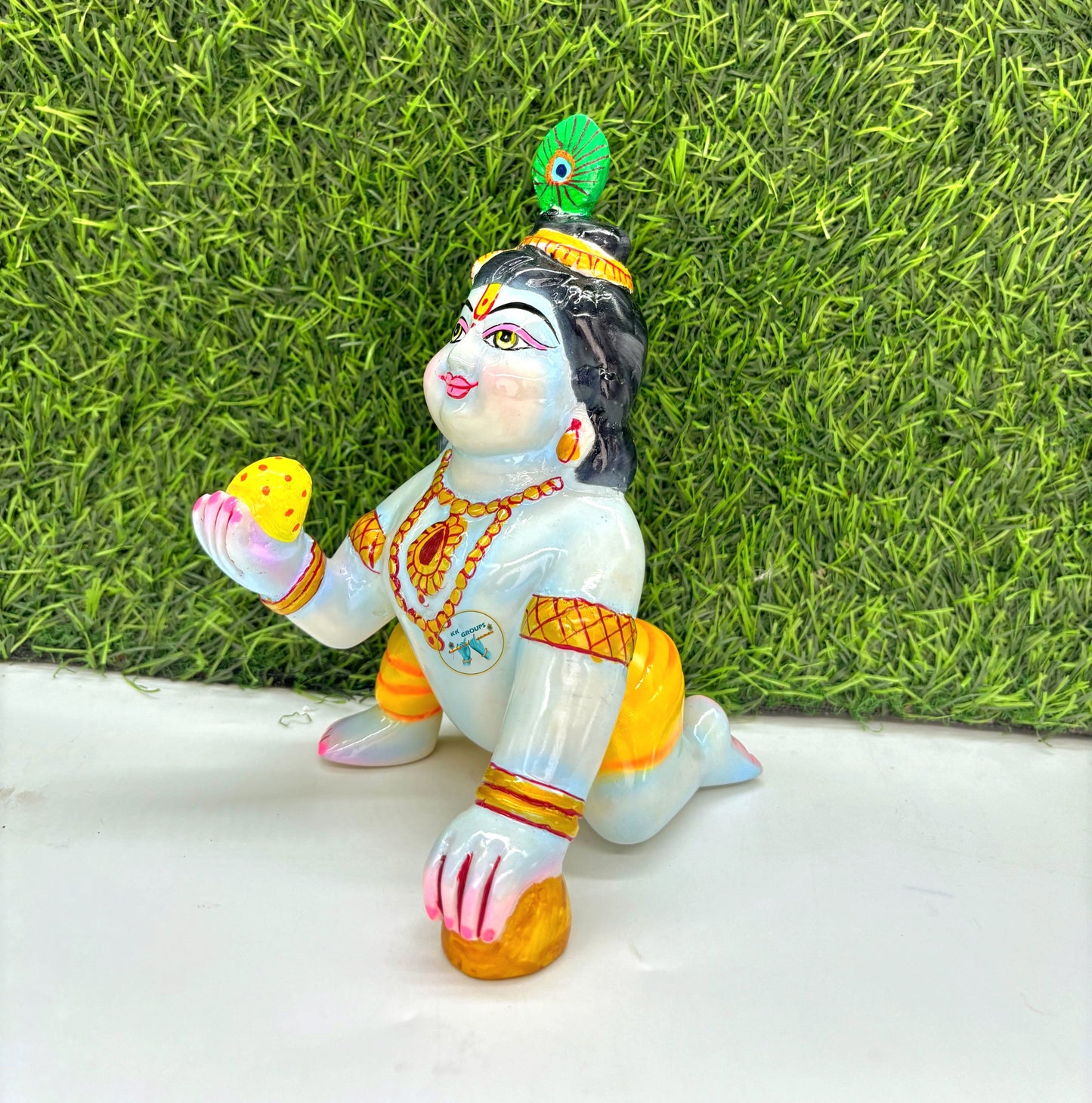 Unique Cone Dress for laddu gopal ji with pagdi