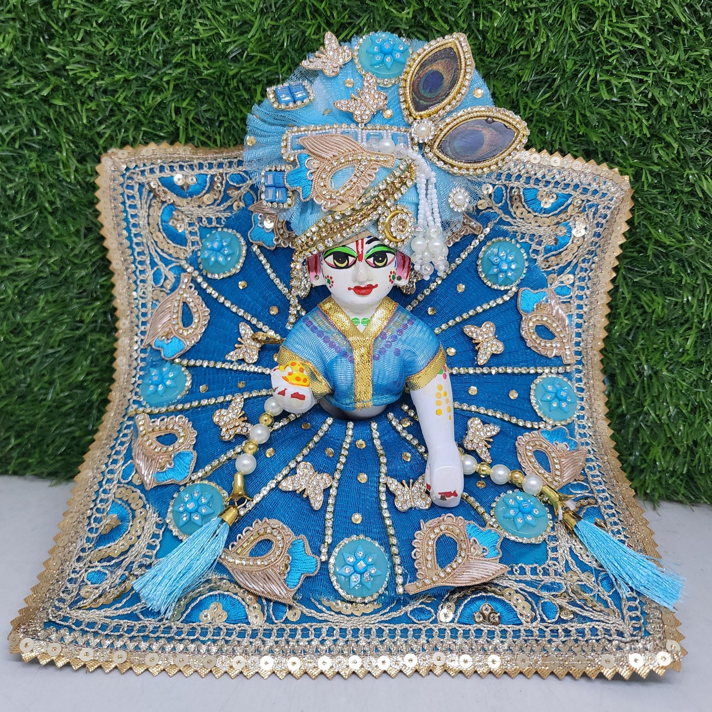 Beautiful firoji dress for laddu gopal ji